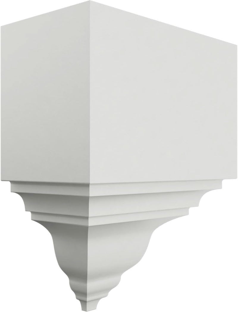 Ekena Millwork MOC03X03BI Outside Corner for Moulding Profiles Less than 3 1/8"P and 3 7/8"H, 3 1/8"P x 3 1/8"W x 7 3/4"H, Primed - Image 4
